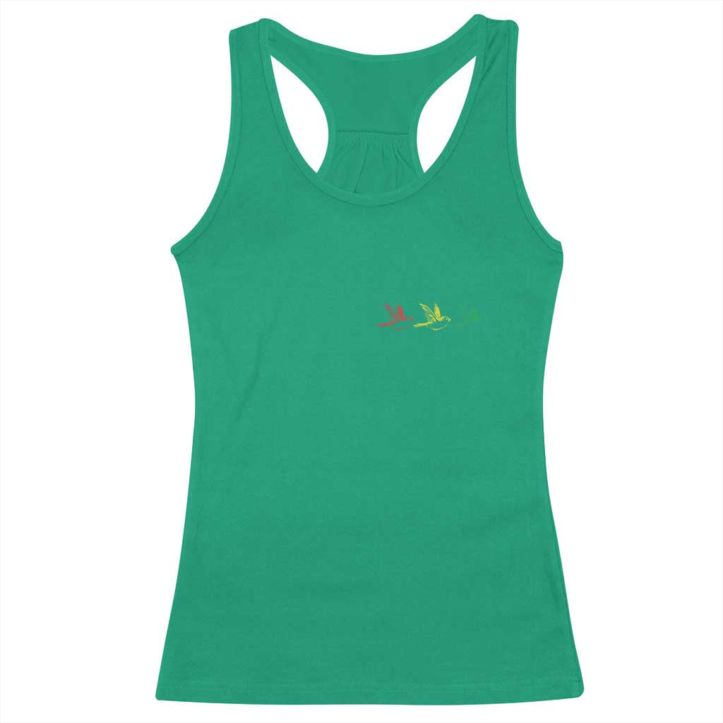 Little Birds Racerback Tank Top Rastafari Rasta Reggae Music Jamaican Pride TS10 Irish Green Print Your Wear