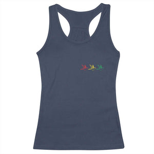 Little Birds Racerback Tank Top Rastafari Rasta Reggae Music Jamaican Pride TS10 Navy Print Your Wear