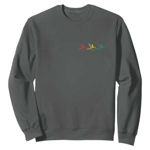 Little Birds Sweatshirt Rastafari Rasta Reggae Music Jamaican Pride TS10 Dark Heather Print Your Wear