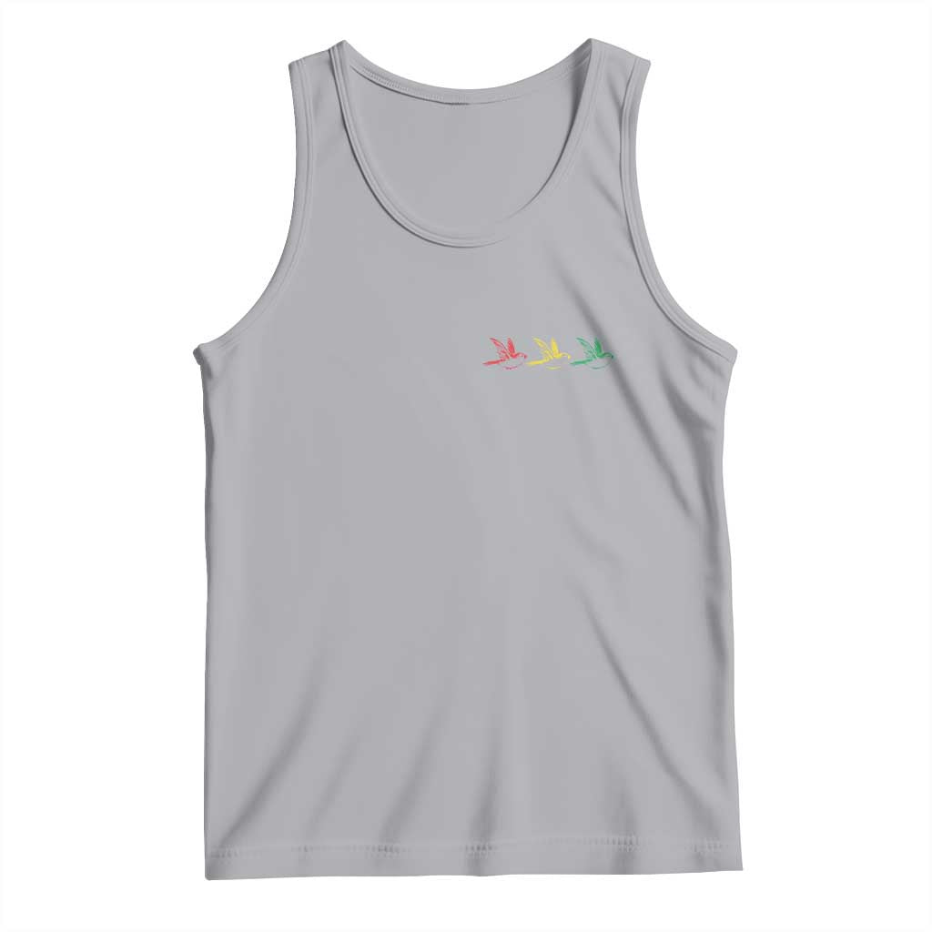 Little Birds Tank Top Rastafari Rasta Reggae Music Jamaican Pride TS10 Athletic Heather Print Your Wear