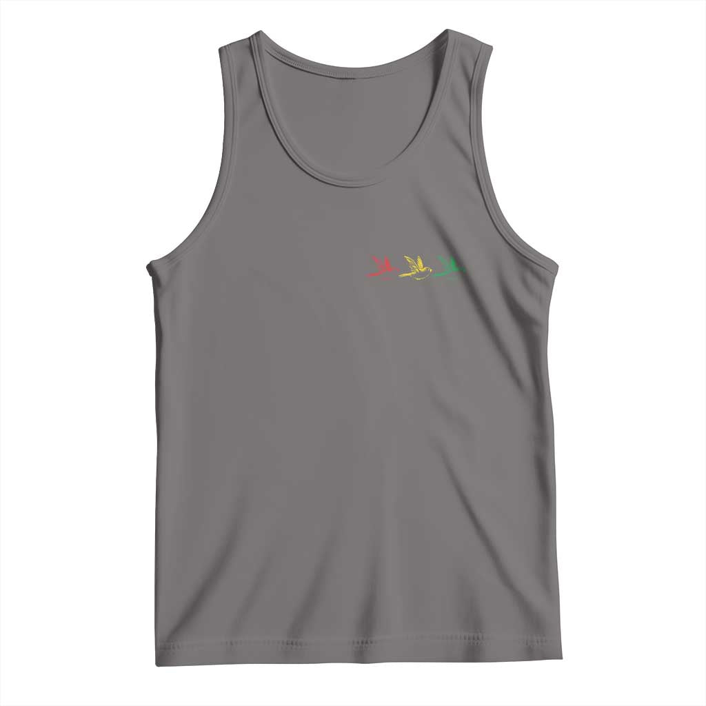 Little Birds Tank Top Rastafari Rasta Reggae Music Jamaican Pride TS10 Deep Heather Print Your Wear