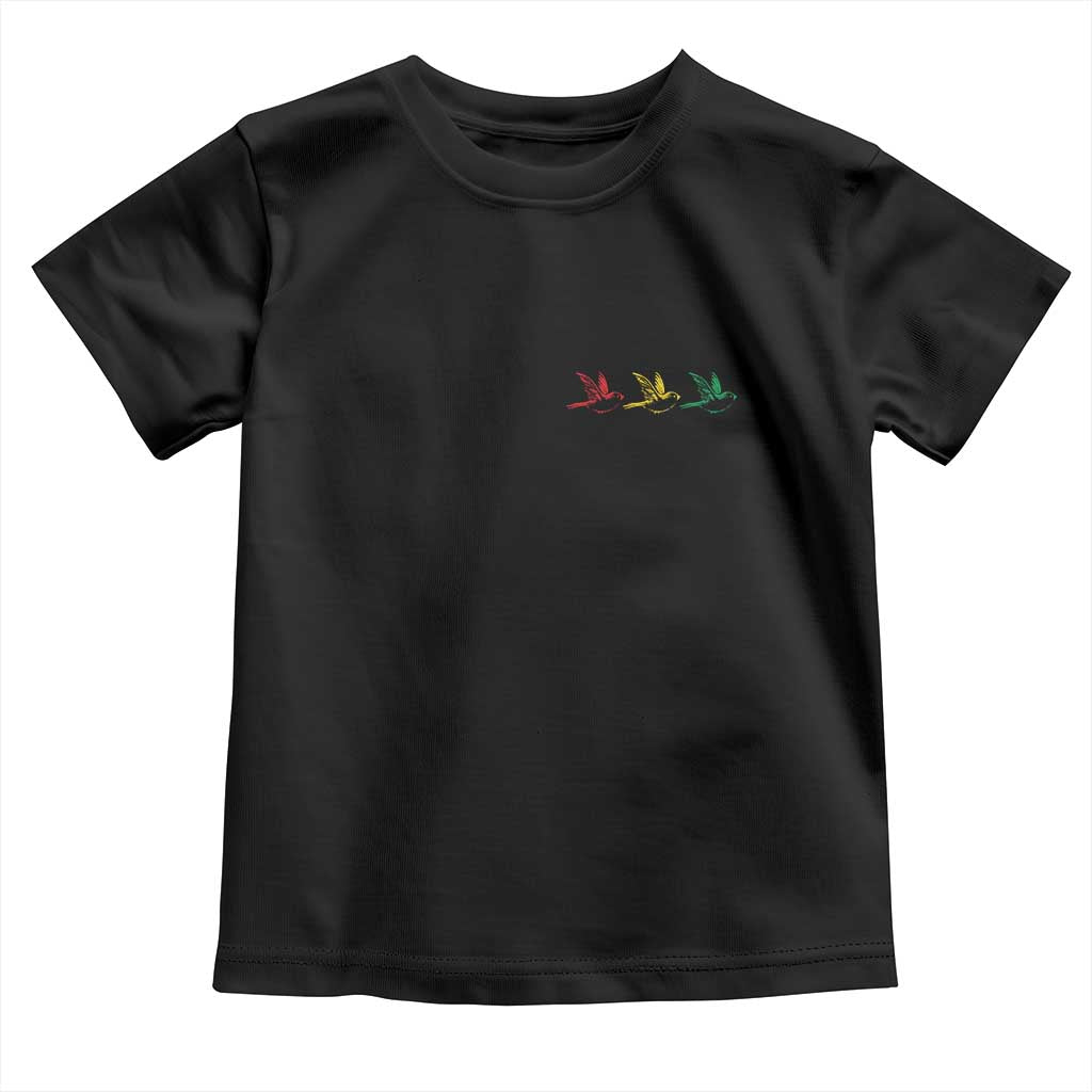 Little Birds Toddler T Shirt Rastafari Rasta Reggae Music Jamaican Pride TS10 Black Print Your Wear