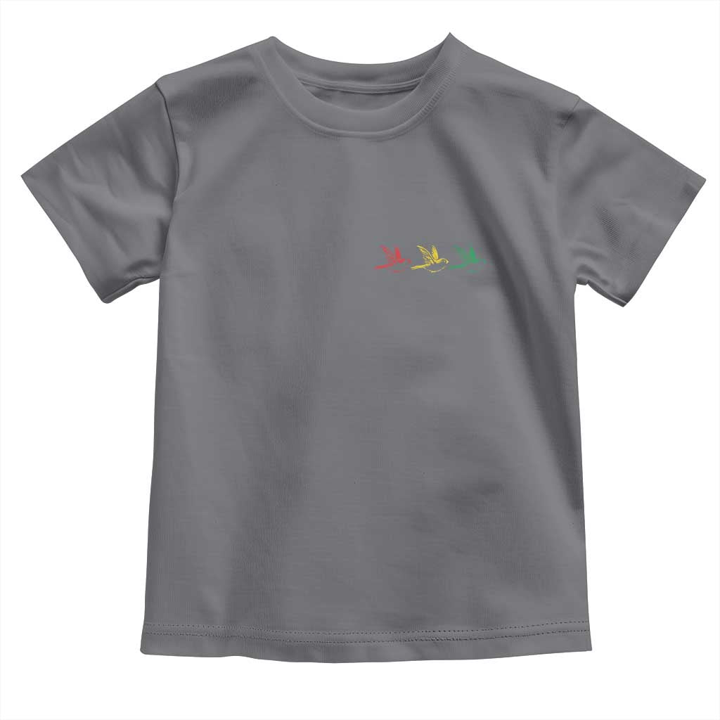 Little Birds Toddler T Shirt Rastafari Rasta Reggae Music Jamaican Pride TS10 Charcoal Print Your Wear