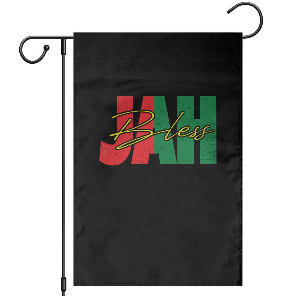 Rastafarian Jah Bless Garden Flag Retro Reggae Rastafari Jamaica Rasta TS10 Black Print Your Wear