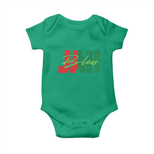 Rastafarian Jah Bless Baby Onesie Retro Reggae Rastafari Jamaica Rasta TS10 Irish Green Print Your Wear