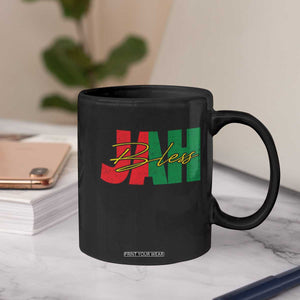 Rastafarian Jah Bless Coffee Mug Retro Reggae Rastafari Jamaica Rasta TS10 Print Your Wear