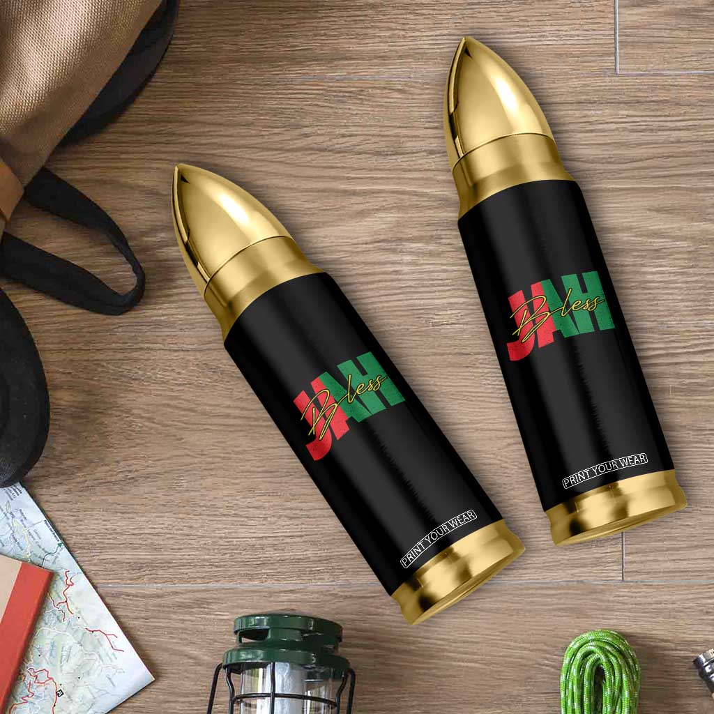 Rastafarian Jah Bless Bullet Tumbler Retro Reggae Rastafari Jamaica Rasta TS10 Print Your Wear