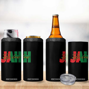 Rastafarian Jah Bless 4 in 1 Can Cooler Tumbler Retro Reggae Rastafari Jamaica Rasta TS10 Print Your Wear