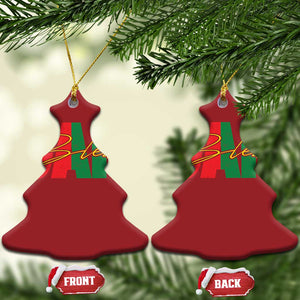 Rastafarian Jah Bless Christmas Ornament Retro Reggae Rastafari Jamaica Rasta TS10 Christmas Tree Red Print Your Wear