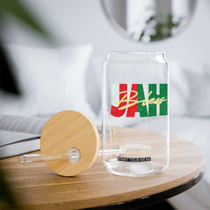 Rastafarian Jah Bless Glass Can Retro Reggae Rastafari Jamaica Rasta TS10 Print Your Wear