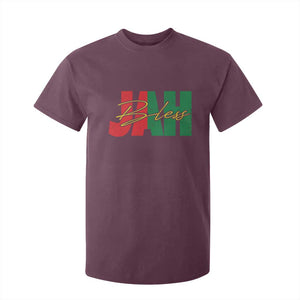 Rastafarian Jah Bless T Shirt For Kid Retro Reggae Rastafari Jamaica Rasta TS10 Maroon Print Your Wear