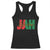 Rastafarian Jah Bless Racerback Tank Top Retro Reggae Rastafari Jamaica Rasta TS10 Black Print Your Wear