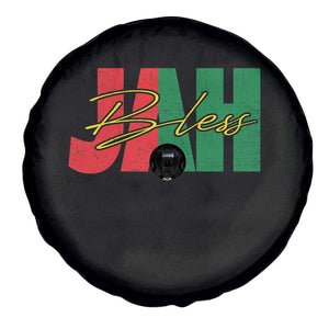 Rastafarian Jah Bless Spare Tire Cover Retro Reggae Rastafari Jamaica Rasta TS10 Print Your Wear