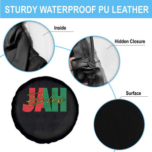 Rastafarian Jah Bless Spare Tire Cover Retro Reggae Rastafari Jamaica Rasta TS10 Print Your Wear