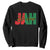 Rastafarian Jah Bless Sweatshirt Retro Reggae Rastafari Jamaica Rasta TS10 Black Print Your Wear