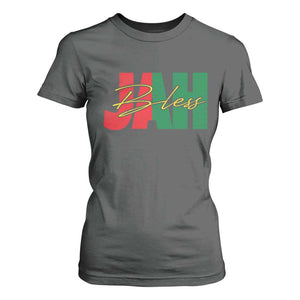 Rastafarian Jah Bless T Shirt For Women Retro Reggae Rastafari Jamaica Rasta TS10 Dark Heather Print Your Wear