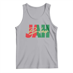Rastafarian Jah Bless Tank Top Retro Reggae Rastafari Jamaica Rasta TS10 Athletic Heather Print Your Wear
