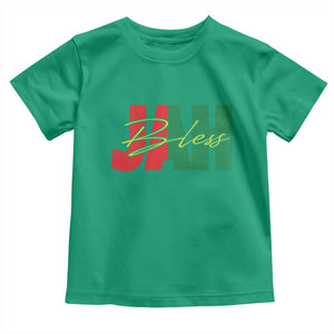 Rastafarian Jah Bless Toddler T Shirt Retro Reggae Rastafari Jamaica Rasta TS10 Irish Green Print Your Wear
