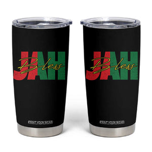 Rastafarian Jah Bless Tumbler Cup Retro Reggae Rastafari Jamaica Rasta TS10 Black Print Your Wear