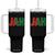 Rastafarian Jah Bless Tumbler With Handle Retro Reggae Rastafari Jamaica Rasta TS10 One Size: 40 oz Black Print Your Wear