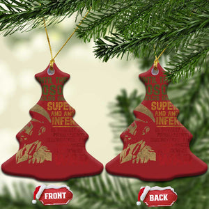 Haile Selassie Christmas Ornament War Speech Lion of Judah Rasta Jah Bless TS10 Christmas Tree Red Print Your Wear