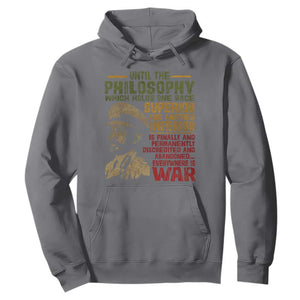 Haile Selassie Hoodie War Speech Lion of Judah Rasta Jah Bless TS10 Charcoal Print Your Wear