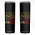 Haile Selassie Skinny Tumbler War Speech Lion of Judah Rasta Jah Bless TS10 Black Print Your Wear