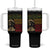 Haile Selassie Tumbler With Handle War Speech Lion of Judah Rasta Jah Bless TS10 One Size: 40 oz Black Print Your Wear