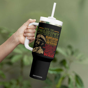 Haile Selassie Tumbler With Handle War Speech Lion of Judah Rasta Jah Bless TS10 Print Your Wear