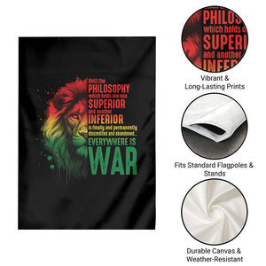 Lion of Judah Garden Flag Rasta Haile Selassie War Speech Jah Bless TS10 Print Your Wear
