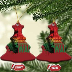Lion of Judah Christmas Ornament Rasta Haile Selassie War Speech Jah Bless TS10 Christmas Tree Red Print Your Wear