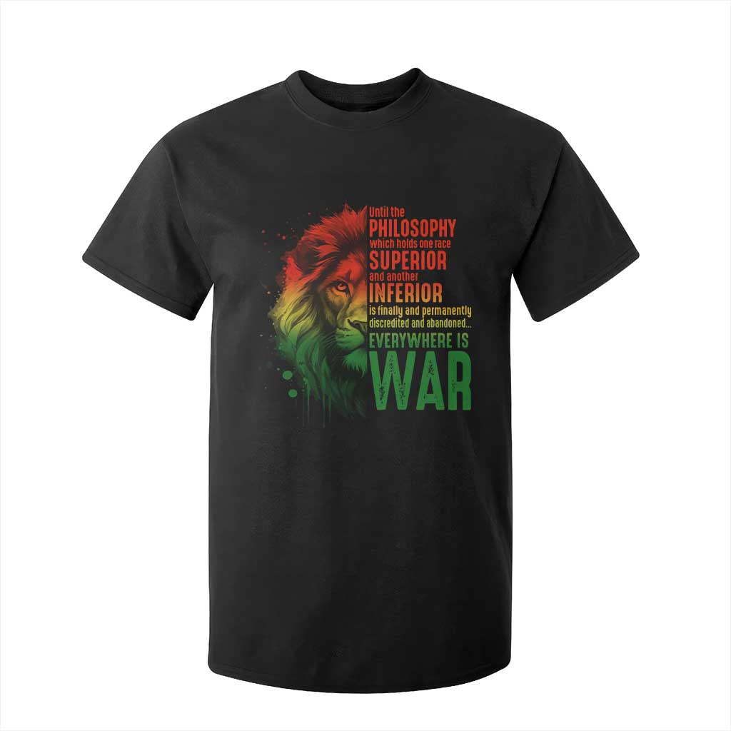 Lion of Judah T Shirt For Kid Rasta Haile Selassie War Speech Jah Bless TS10 Black Print Your Wear