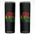 Lion of Judah Skinny Tumbler Rasta Haile Selassie War Speech Jah Bless TS10 Black Print Your Wear