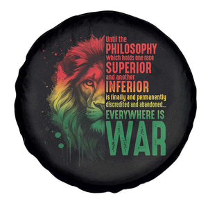 Lion of Judah Spare Tire Cover Rasta Haile Selassie War Speech Jah Bless TS10 Print Your Wear