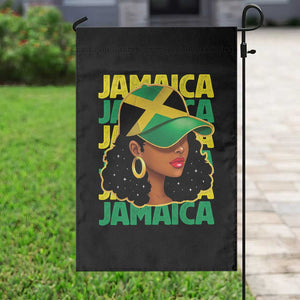 Proud Jamaican Afro Black Woman Jamaica Flag Pride Garden Flag TS10 Print Your Wear