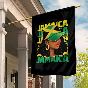 Proud Jamaican Afro Black Woman Jamaica Flag Pride Garden Flag TS10 Print Your Wear