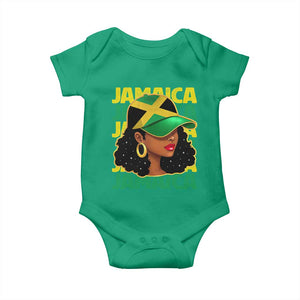 Proud Jamaican Afro Black Woman Jamaica Flag Pride Baby Onesie TS10 Irish Green Print Your Wear