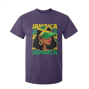 Proud Jamaican Afro Black Woman Jamaica Flag Pride T Shirt For Kid TS10 Purple Print Your Wear