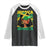 Proud Jamaican Afro Black Woman Jamaica Flag Pride Raglan Shirt TS10 Black White Print Your Wear