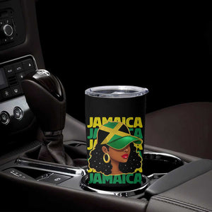 Proud Jamaican Afro Black Woman Jamaica Flag Pride Tumbler Cup TS10 Print Your Wear