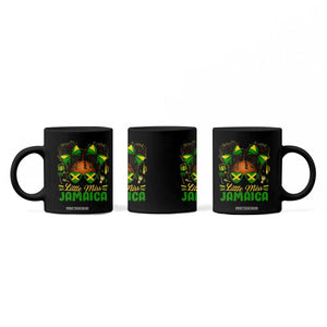 Little Miss Jamaica Coffee Mug Proud Jamaican Afro Black Girls Jamaica Flag Pride TS10 Print Your Wear
