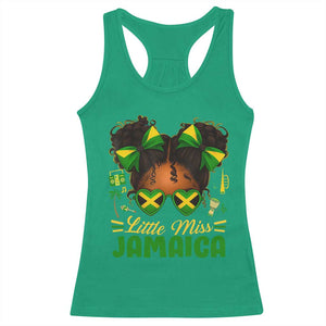 Little Miss Jamaica Racerback Tank Top Proud Jamaican Afro Black Girls Jamaica Flag Pride TS10 Irish Green Print Your Wear