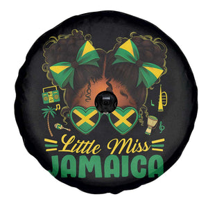 Little Miss Jamaica Spare Tire Cover Proud Jamaican Afro Black Girls Jamaica Flag Pride TS10 Print Your Wear