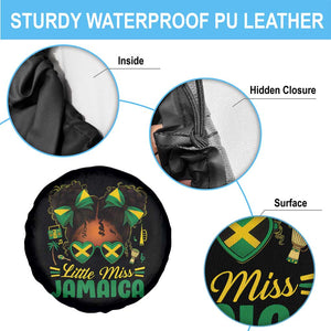 Little Miss Jamaica Spare Tire Cover Proud Jamaican Afro Black Girls Jamaica Flag Pride TS10 Print Your Wear