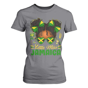Little Miss Jamaica T Shirt For Women Proud Jamaican Afro Black Girls Jamaica Flag Pride TS10 Charcoal Print Your Wear