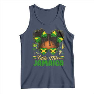 Little Miss Jamaica Tank Top Proud Jamaican Afro Black Girls Jamaica Flag Pride TS10 Navy Print Your Wear