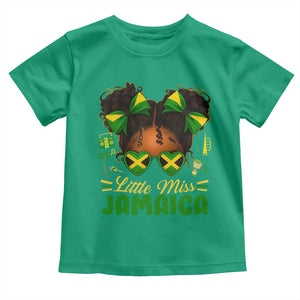 Little Miss Jamaica Toddler T Shirt Proud Jamaican Afro Black Girls Jamaica Flag Pride TS10 Irish Green Print Your Wear