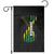 Jamaican American Flag Garden Flag Distressed Jamaica America Usa Flag TS10 Black Print Your Wear