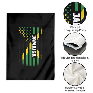 Jamaican American Flag Garden Flag Distressed Jamaica America Usa Flag TS10 Print Your Wear