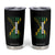 Jamaican American Flag Tumbler Cup Distressed Jamaica America Usa Flag TS10 Black Print Your Wear